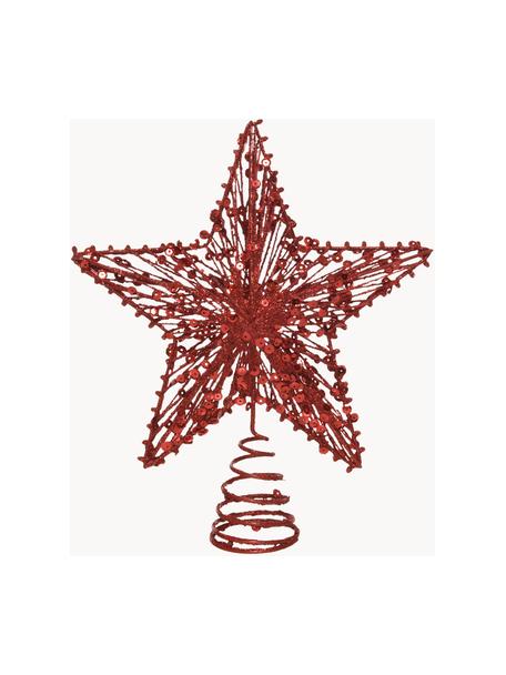 Estrella Árbol de Navidad Elise, Metal, Rojo, An 20 x Al 23 cm