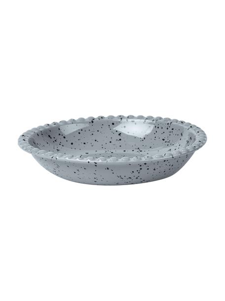 Handgemaakte serveerschaal Ditte in grijs, Keramiek, Grijs, gespikkeld, Ø 26 x H 6 cm