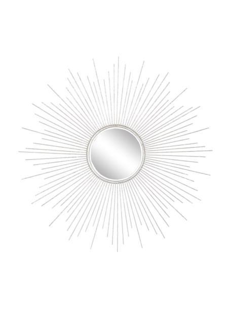 Miroir mural soleil argenté Ella, Couleur argentée, Ø 104 x prof. 3 cm