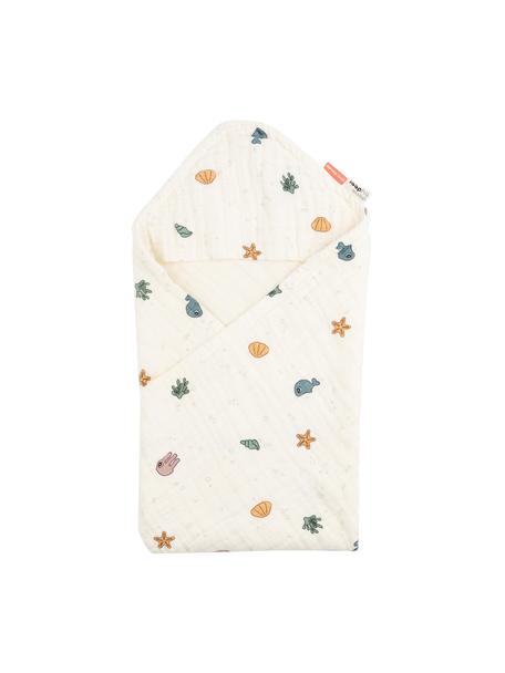 Dětský ručník s kapucí z organické bavlny Sea, 100 % bio bavlna, s certifikátem GOTS, Ecru, více barev, Š 70 cm, D 70 cm