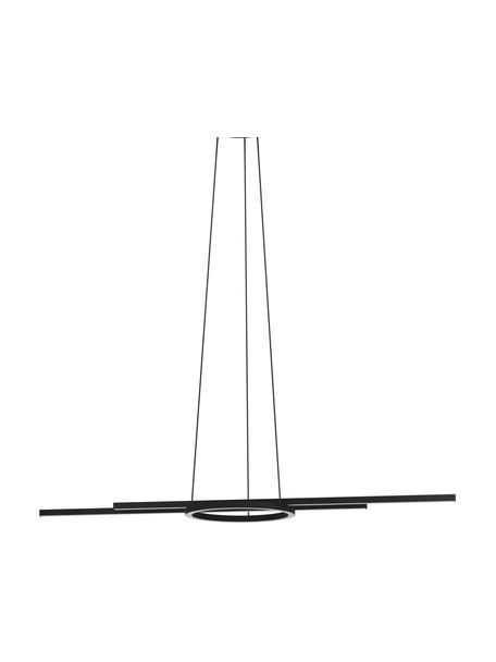 Lámpara de techo LED regulable Zillerio-Z, Pantalla: metal recubierto, Anclaje: metal recubierto, Cable: metal recubierto, Negro, An 116 x Al 110 cm