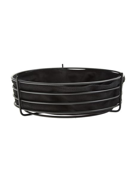 Broodmand Gola, Broodmand: gecoat metaal, Zwart, Ø 26 x H 8 cm