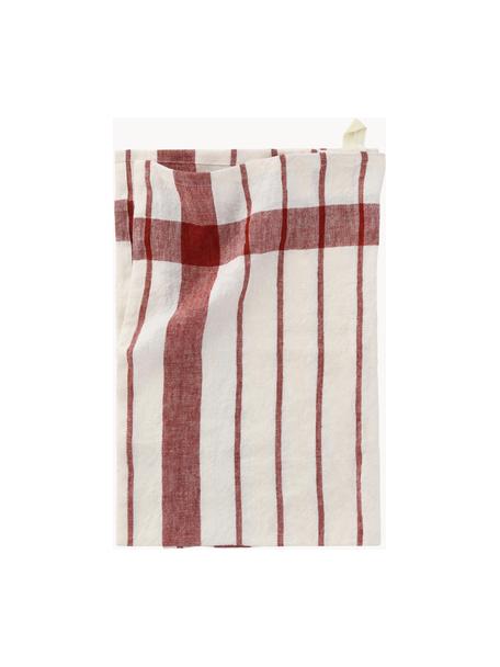 Bavlnená utierka Helga, 100 % bavlna, Červená, biela, Š 50 x D 70 cm