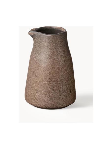 Pot à lait artisanal Kumi, Grès cérame, émaillé, Taupe, 290 ml