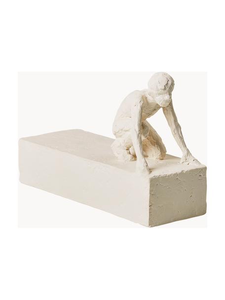 Figura decorativa Astro: Widder, Cerámica de gres, Off White, An 18 x Al 12 cm