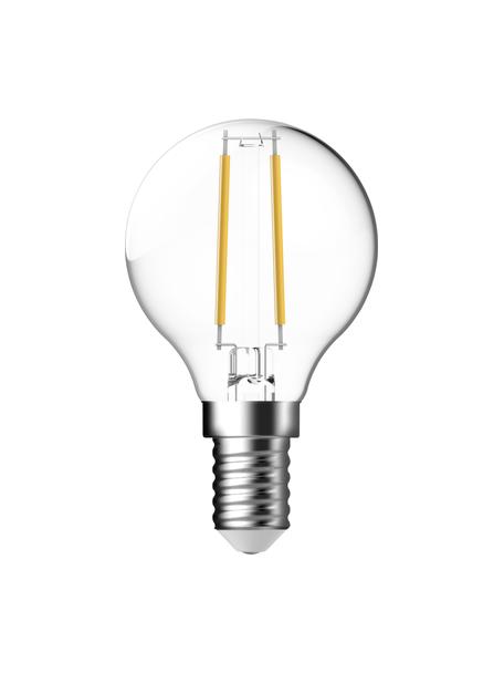 Lampadina E14, bianco caldo, 1 pz, Paralume: vetro, Base lampadina: alluminio, Trasparente, Ø 5 x Alt. 8 cm, 1 pz