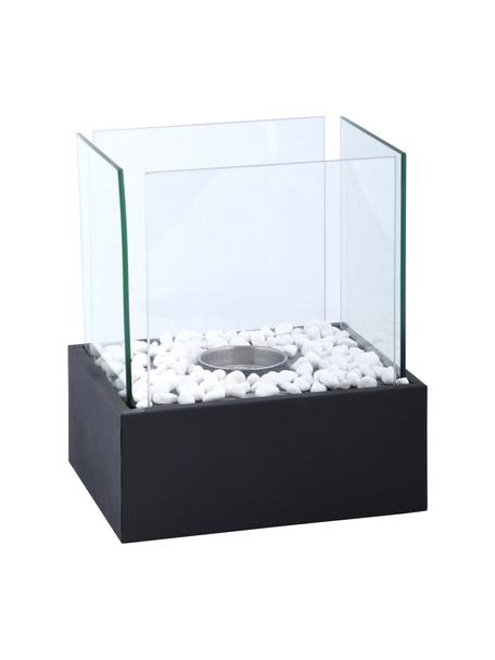 Bruciatore a bioetanolo Damin, Nero trasparente, Larg. 25 x Alt. 28 cm