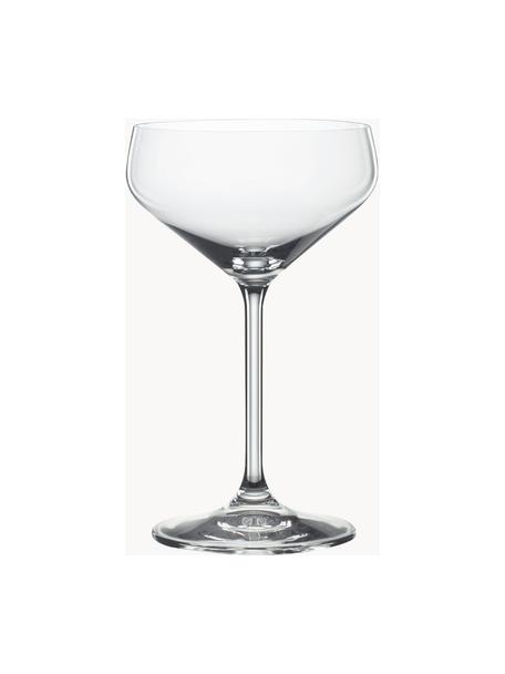 Kristall-Champagnergläser Style, 4 Stück, Kristallglas, Transparent, Ø 11 x H 17 cm, 290 ml