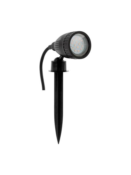 Lámpara de suelo LED Nema, con enchufe, Lámpara: plástico, Cable: plástico, Negro, An 12 x F 19 cm