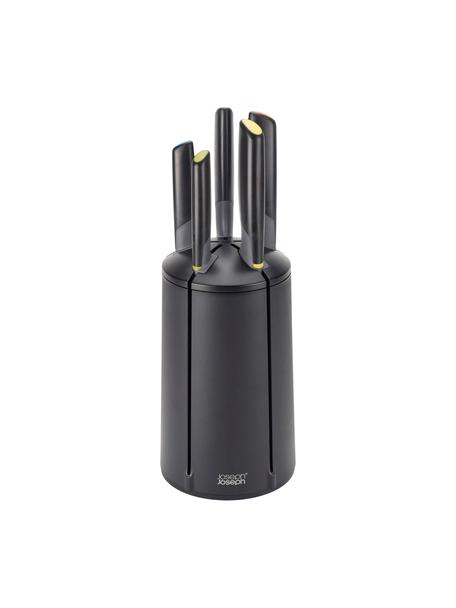 Couteau de cuisine sur carrousel Elevate, 6 élém., Noir, multicolore, Lot de différentes tailles