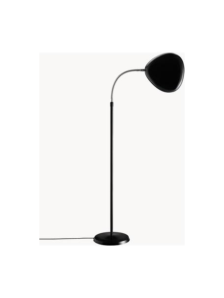 Petit lampadaire Cobra, orientable, Aluminium, enduit, Noir, haut. 118 cm