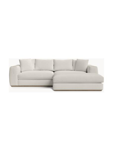 Divano angolare 4 posti Vienna, Rivestimento: 100% poliestere Il rivest, Tessuto beige, Larg. 284 x Prof. 170 cm, chaise longue a destra