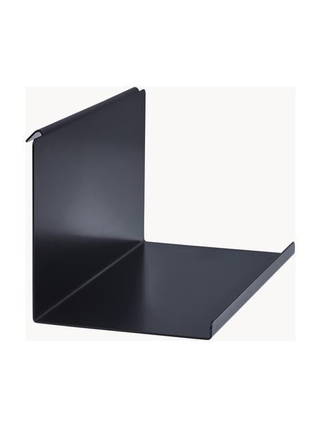 Stalen plank Flex, Gecoat staal, Zwart, B 32 x H 13 cm