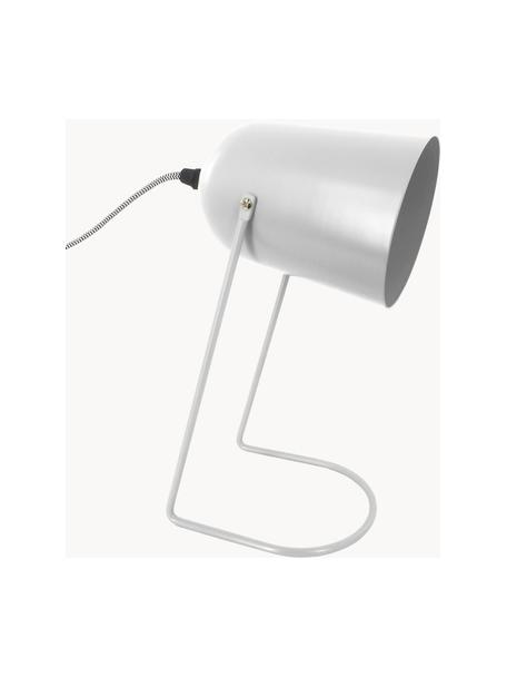 Kleine Retro-Tischlampe Enchant, Lampenschirm: Metall, beschichtet, Lampenfuß: Metall, beschichtet, Off White, Ø 18 x H 30 cm
