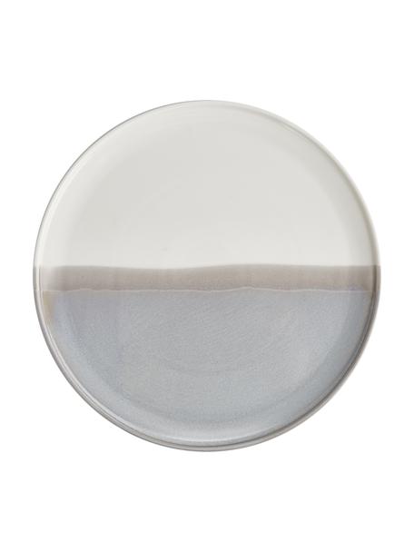 Platos llanos de porcelana Ilan, 2 uds., Porcelana, Azul, blanco crema, Ø 26 x Al 2 cm