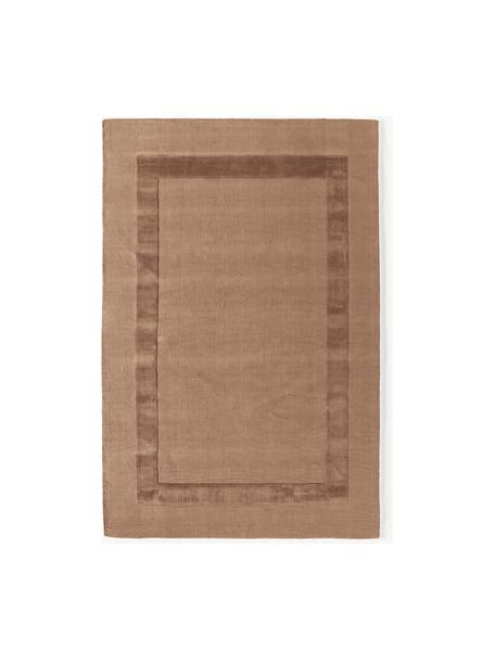 Ručně tkaný bavlněný koberec se strukturovaným povrchem Dania, 100 % bavlna, s certifikací GRS, Světle hnědá, Š 200 cm, D 300 cm (velikost L)