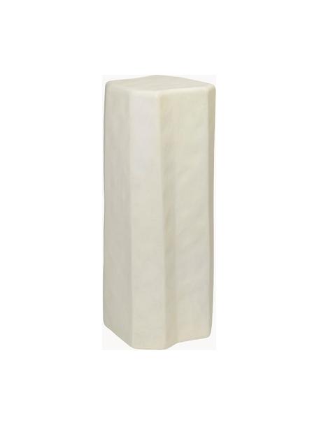 Colonna decorativa in cemento Staffa, Cemento rinforzato con fibra di vetro, Bianco latte opaco, Larg. 31 x Alt. 80 cm