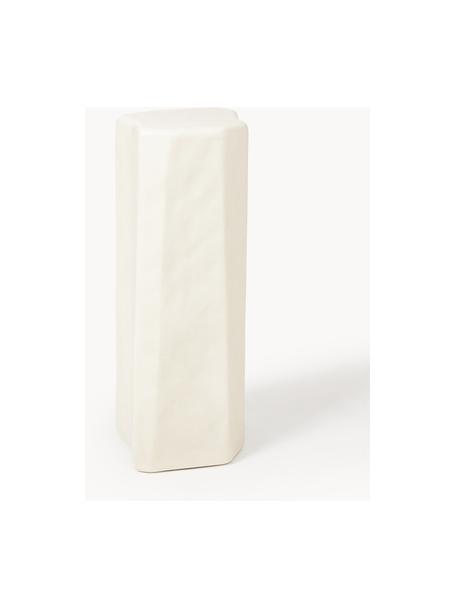 Colonna decorativa in cemento Staffa, Cemento rinforzato con fibra di vetro, Bianco latte opaco, Larg. 31 x Alt. 80 cm