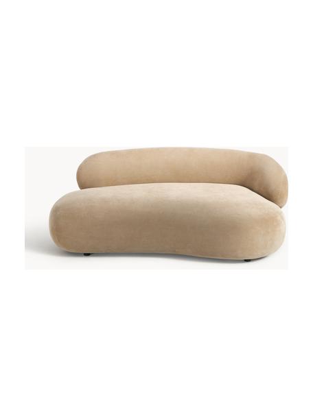 Sofá Alba (2 plazas), Tapizado: 97% poliéster, 3% nylon A, Estructura: madera de abeto maciza, m, Patas: plástico, Tejido beige, An 185 x F 114 cm, respaldo derecho