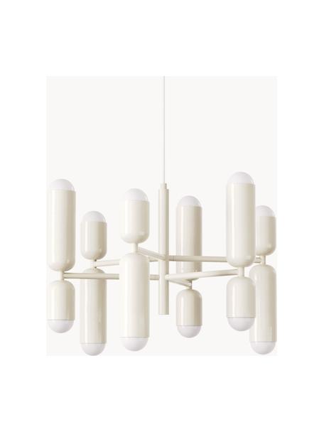 Lámpara de techo LED Ariane, Pantalla: vidrio acrílico, Blanco Off White, Ø 55 x Al 40 cm