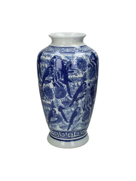 Wazon z porcelany Tourmaline, Porcelana, Niebieski, biały, Ø 16 x W 31 cm