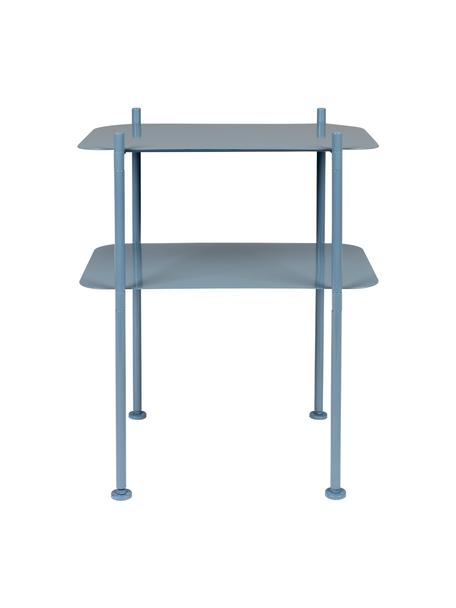 Metalen sidetable River, Gecoat metaal, Blauw, B 50 x H 62 cm