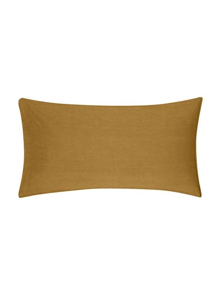 Bavlněné povlaky na polštáře s efektem soft-washed Arlene, 2 ks, Žlutá, Š 40 cm, D 80 cm