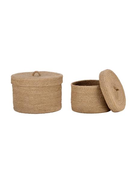 Set 2 cestini in juta Jamus, Juta, Beige, Set in varie misure