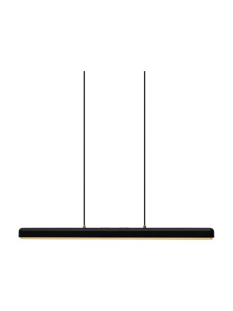 Dimbare LED hanglamp Hazel in zwart, Lampenkap: gecoat metaal, Zwart, B 100 x H 7 cm