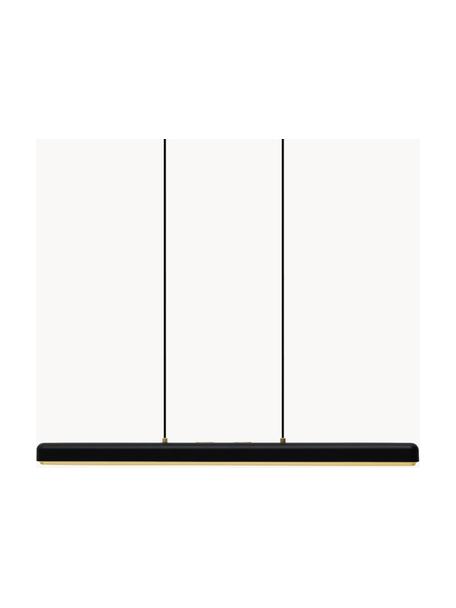Dimmbare LED-Pendelleuchte Hazel, Lampenschirm: Metall, beschichtet, Schwarz, B 100 x H 7 cm