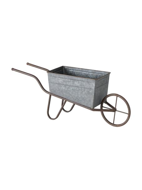 Decoratieve kruiwagen Marusa, Verzinkt metaal, Zink, B 54 cm x H 21 cm