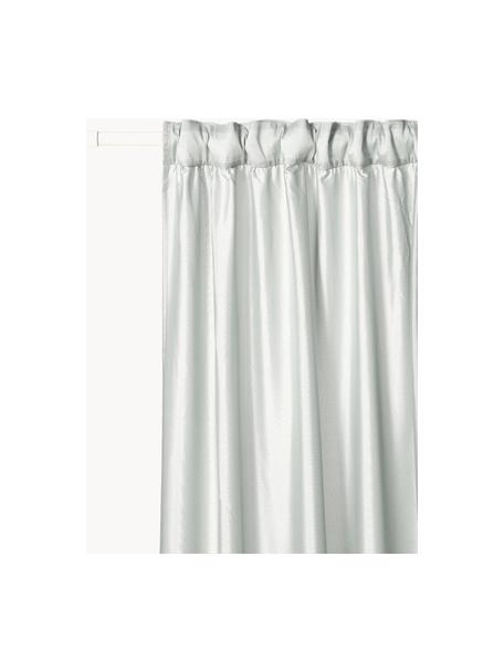 Tende opache con nastro multifunzione Meaux 2 pz, 100% poliestere, Grigio chiaro, Larg. 140 x Lung. 250 cm