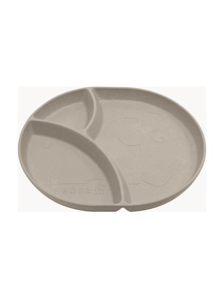 Kinderteller Mums mit Fächern, Kunststoff, Beige, B 22 x T 19 cm