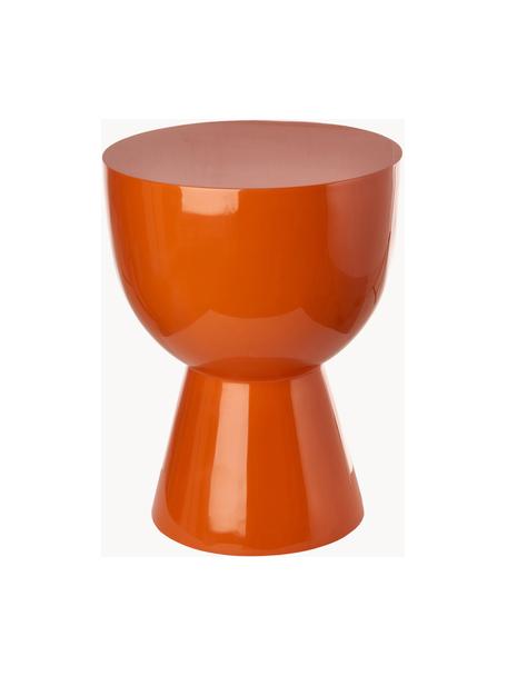 Ronde bijzettafel Tam Tam, Kunststof, gelakt, Oranje, Ø 36 x H 46 cm