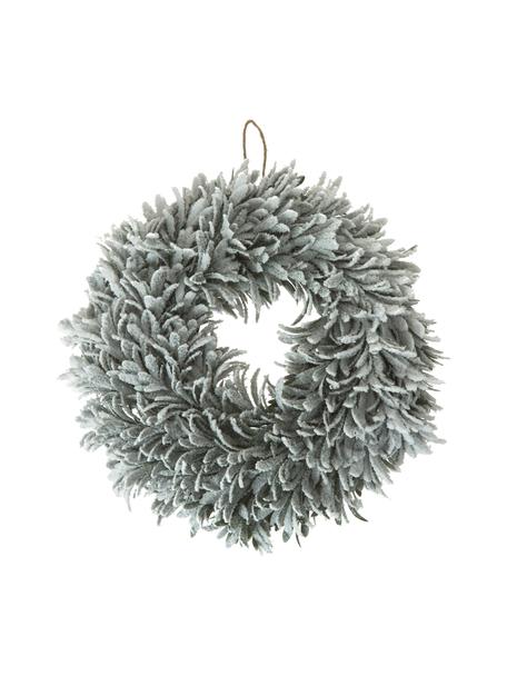 Corona navideña artesanal Vintia, Plástico, Blanco, Ø 42 cm