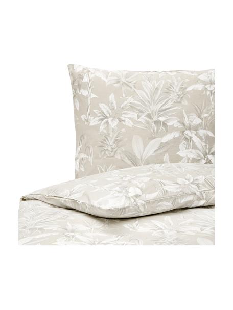 Bavlnená posteľná bielizeň Shanida, Béžová, 135 x 200 cm + 1 vankúš 80 x 80 cm