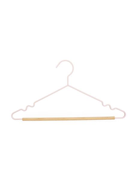 Vešiaky Adult Top, 10 ks, Drevo, oceľ s práškovým náterom, Bledoružová, Š 39 x V 20 cm