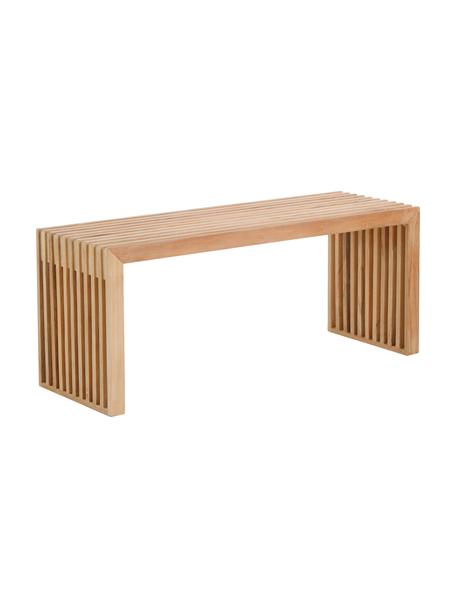 Ławka z drewna tekowego Rib, Drewno tekowe, Drewno tekowe, S 104 x W 43 cm