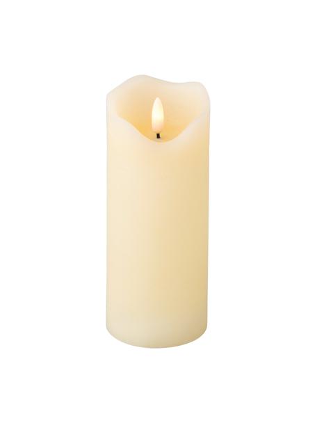 Bougies piliers en cire LED Bona, 2 pièces, Cire, Blanc crème, Ø 7 x haut. 17 cm