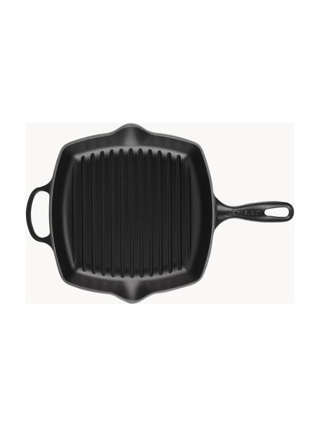 Sartén skillet cuadrada grill de hierro fundido Signature Collection, Hierro esmaltado, Negro, An 44 x Al 5 cm