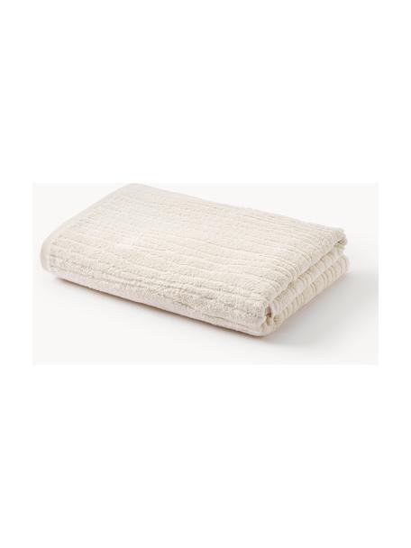 Asciugamano in cotone in varie misure Audrina, Beige chiaro, Telo bagno, larg. 100 x lung. 150 cm