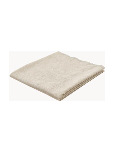 Mantel Dottia, 100% poliéster, Beige, De 6 a 8 comensales (An 160 x L 220 cm)