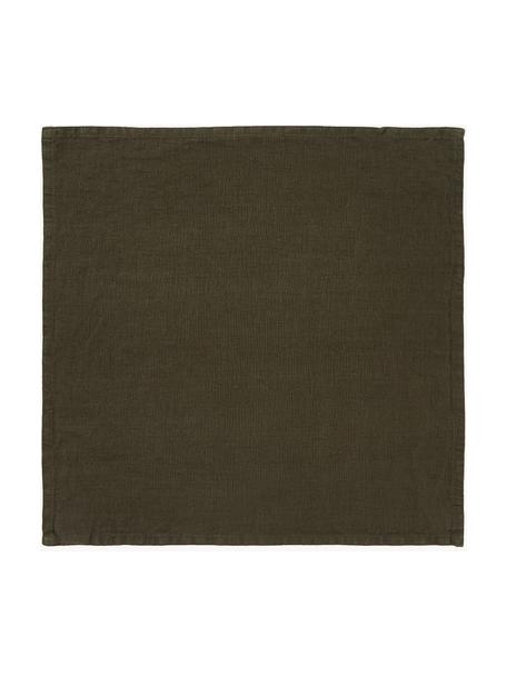 Serwetka z lnu Pembroke, 2 szt., 100% len, Zielony, S 42 x D 42 cm