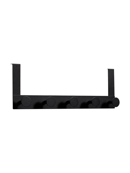 Wieszak z metalu Quick, Metal lakierowany, Czarny, S 46 x W 16 cm