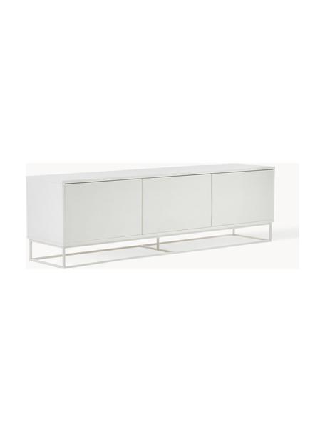 Aparador Lyckeby, Estructura: tablero de fibras de dens, Patas: metal con pintura en polv, Blanco, An 180 x Al 54 cm