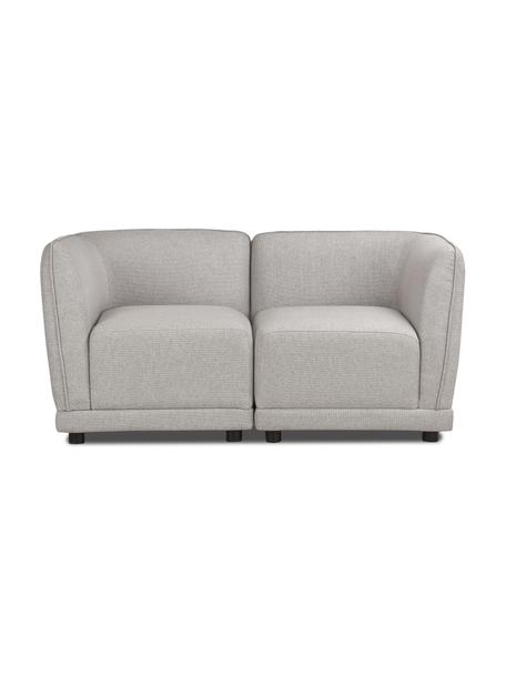 Modulares 2-Sitzer Sofa Ari in Grau, Bezug: 100% Polyester Der hochwe, Gestell: Massivholz, Sperrholz, Webstoff Grau, B 164 x T 77 cm