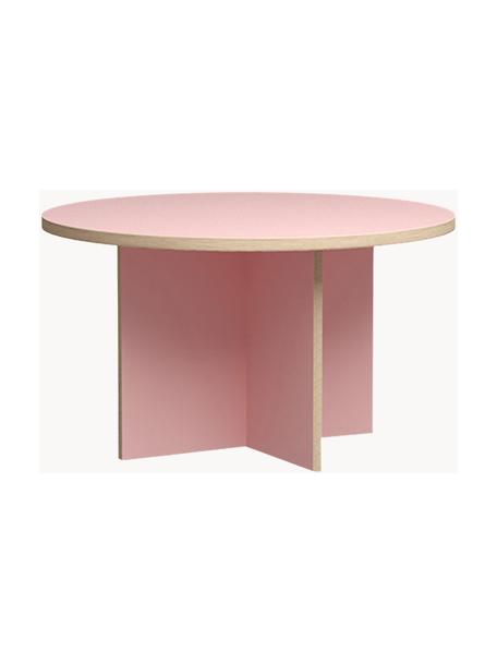 Kulatý jídelní stůl Cirkel, Ø 129 cm, Růžová, Ø 129 cm