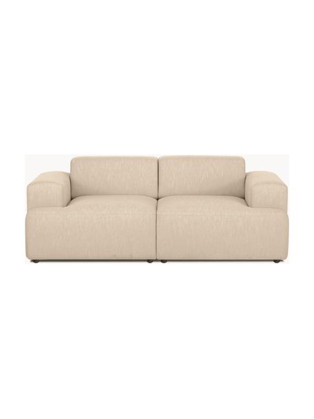 Sofa Melva (2-Sitzer), Bezug: 100% Polyester Der hochwe, Gestell: Massives Kiefernholz, FSC, Füße: Kunststoff, Webstoff Beige, B 198 x T 101 cm
