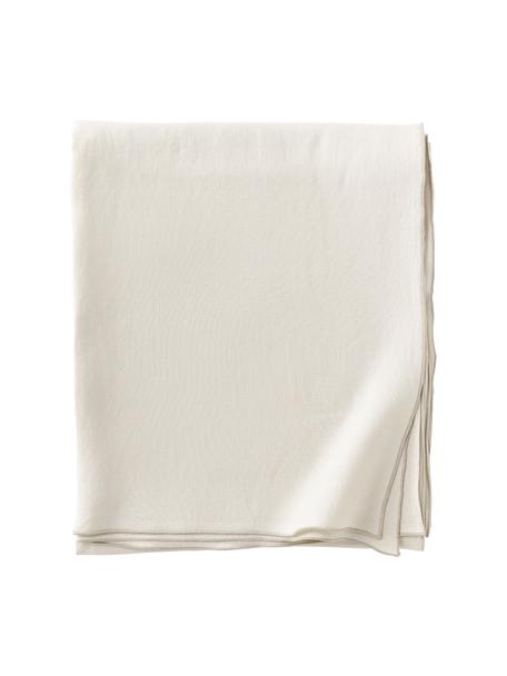 Tovaglia in lino con tagliacuci Kennedy, 100% lino lavato, certificato lino europeo, Beige, Larg. 140 x Lung. 250 cm