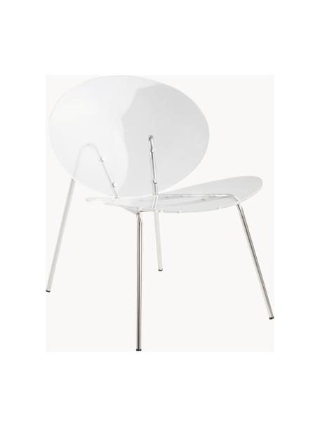 Židle z umělé hmoty Conway, Transparentní, stříbrná, Š 72 cm, H 59 cm